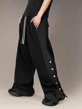 Snap Side Button Track Pants