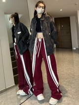 Varsity Maroon Tack Pants