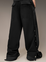 Snap Side Button Track Pants