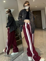 Varsity Maroon Tack Pants